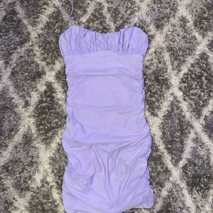 Purple cocktail dress